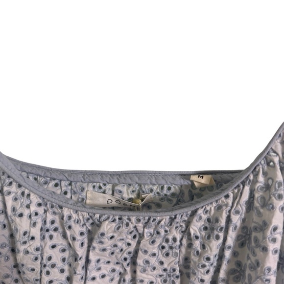 NWT Doen Benoit Eyelet Midi Length Dress in Clearwater Size Medium - Picture 4 of 6